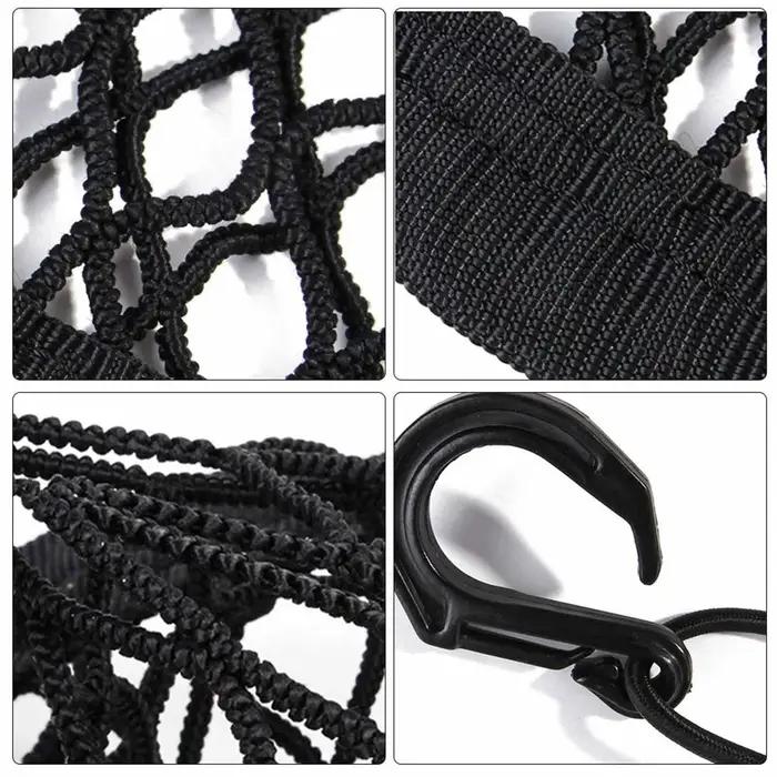 Filet de Protection d'isolation pour siège arrière de chien, clôture de voiture, filet de séparation de stockage élastique à Double couche, Rail de sécurité pour animaux de compagnie, fournitures pour