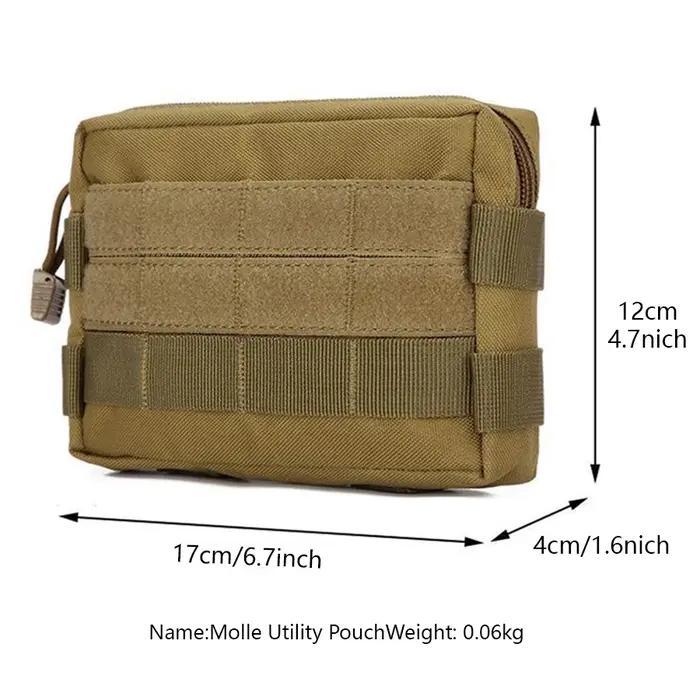 Le kit d'outils de transport quotidien en plein air peut être accroché sur le gilet extérieur, une ceinture de sac à dos en plein air
