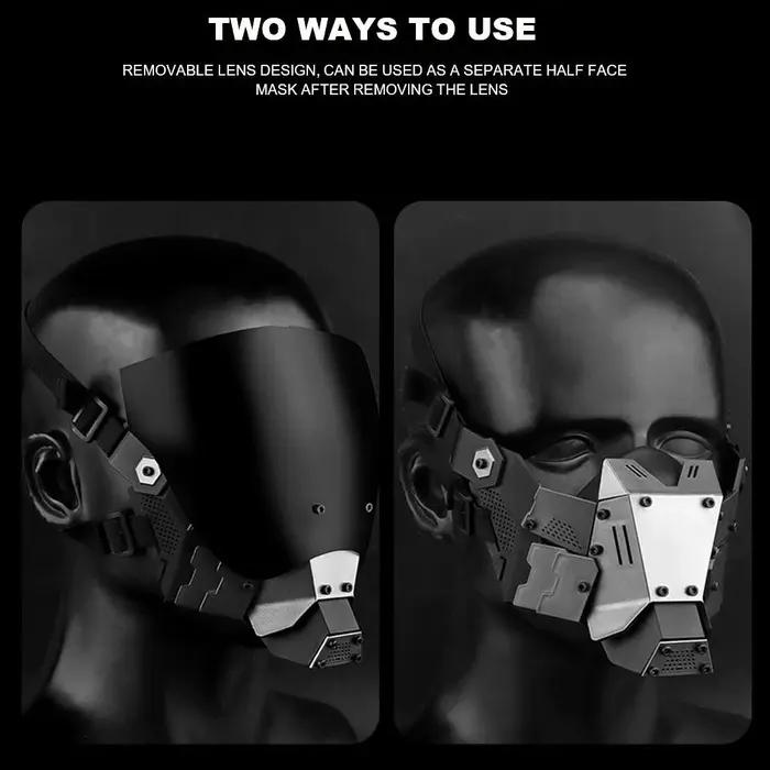 Tactical Full Face Mask Cyberpunk Cosplay Breathable