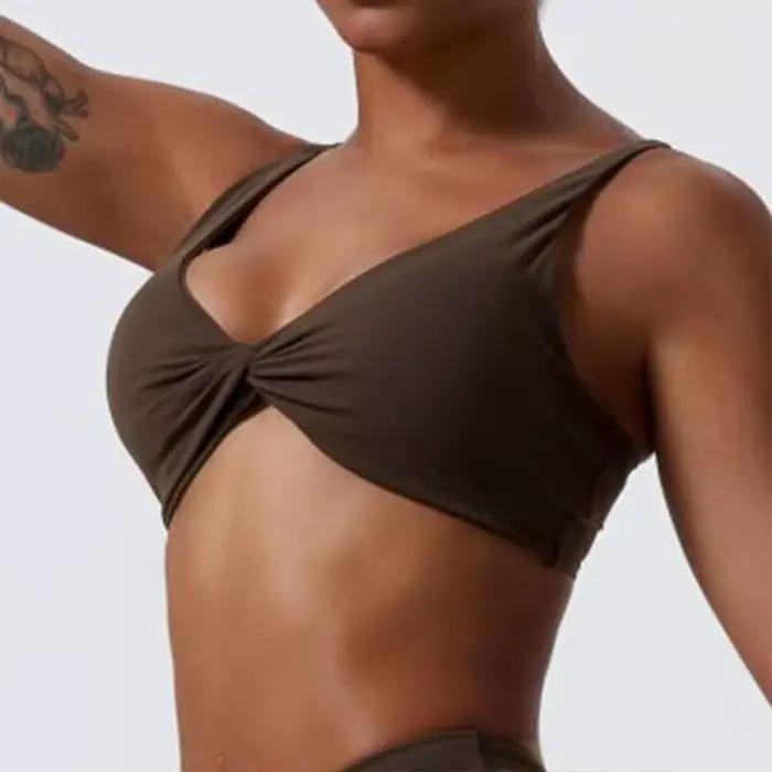 Nouveau soutien-gorge de sport push-up pour femme, respirant et doux, idéal pour le yoga et l'entraî
