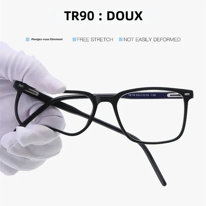 VIVIBEE 2026 Lunettes anti-lumière bleue carrées pour hommes