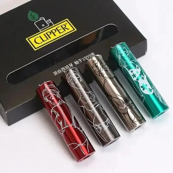 Clippers Espagne offre une variété de briquets gonflables réutilisables et des styles d'allumettes multicolores de couleur Macaron