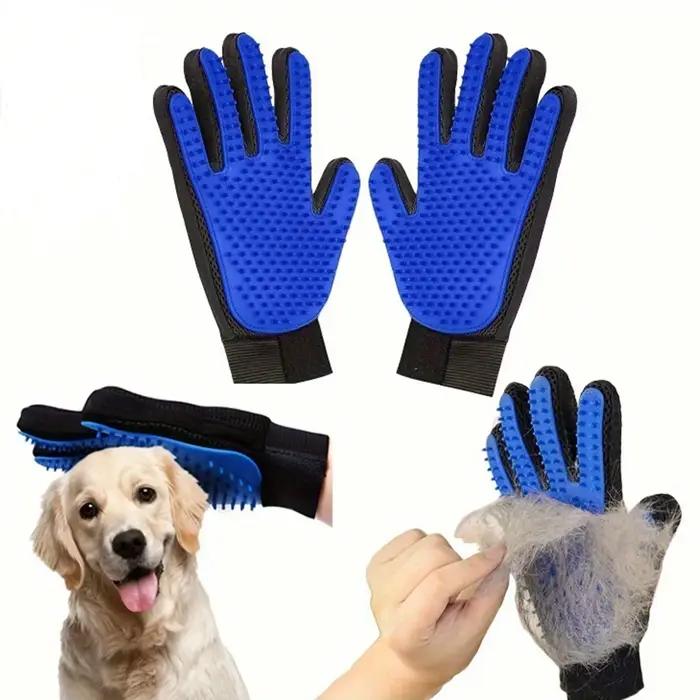 1 pièces gant de toilettage pour animaux de compagnie brosse pour chiens et chats fourrure et gant d