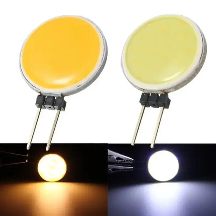 Ampoule COB à puce LED G4, 5W 7W DC 12V SMD 5050, blanc froid, blanc chaud, éclairage de tête, rempl
