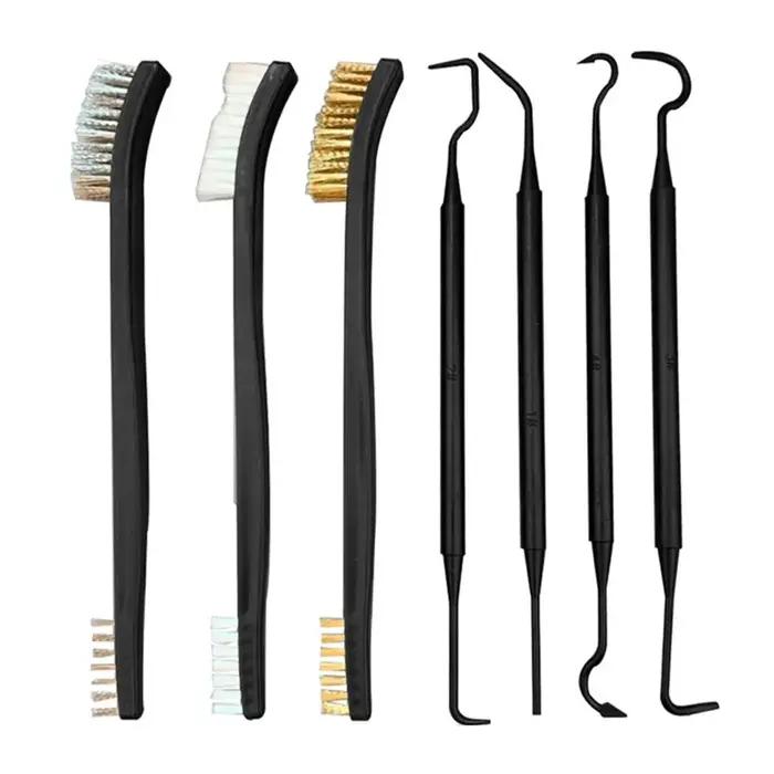 Offre spéciale 7 pièces/ensemble kit de nettoyage d'armes pistolet universel Kit