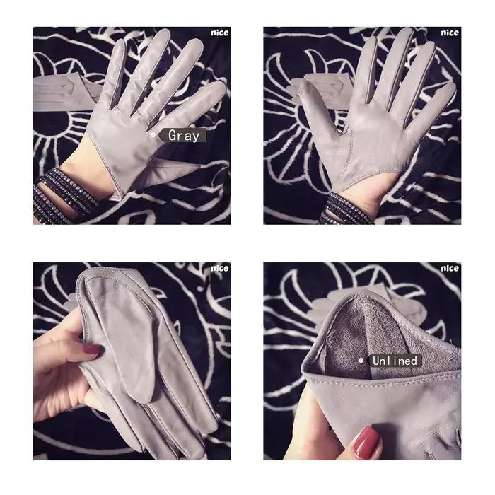 Gants de Protection Solaire en Cuir group pour Femme, Demi-l'hypothèse, en Peau de Mouton group, pou