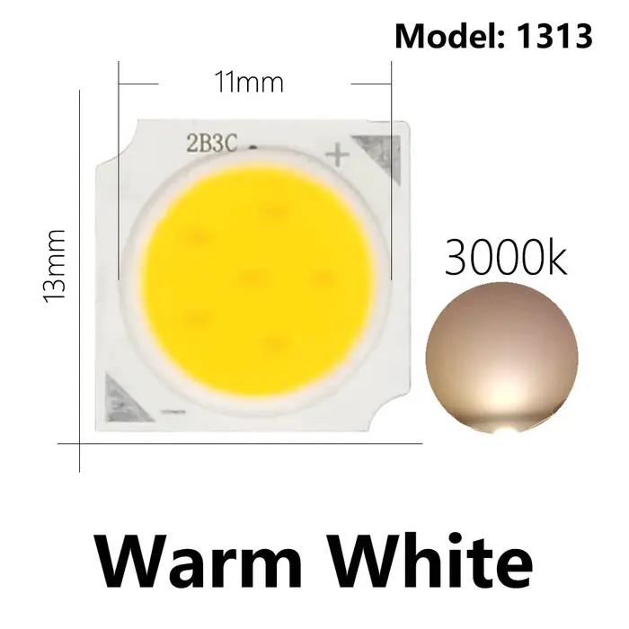 10 pièces 3W/5W/7W/10W LED COB perles de lumière LED Source puce 13mm pour ampoule LED lampe projecteur vers le bas lamp
