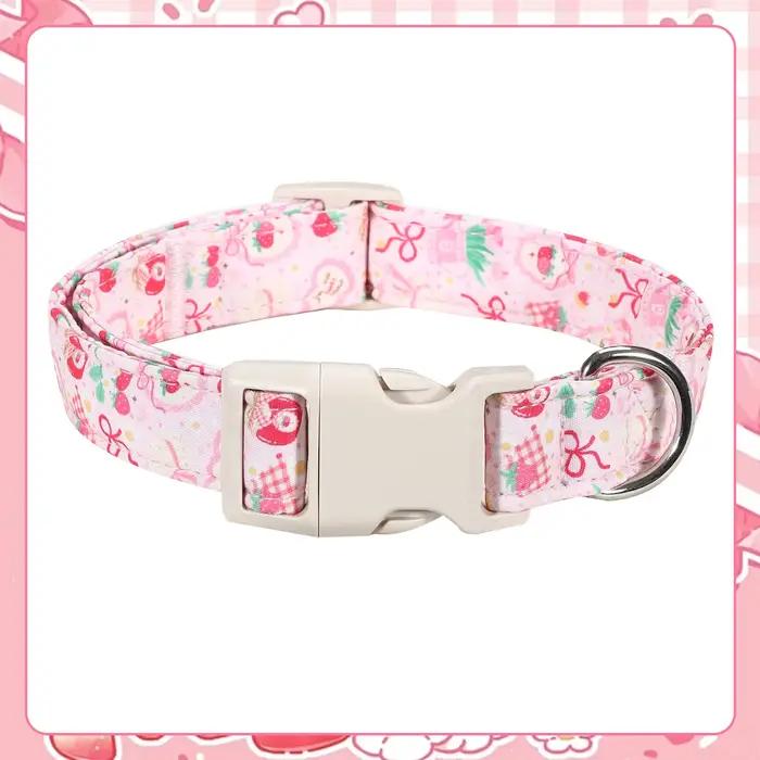 Collier anti-perte réglable pour chiens et chats élégant avec cloches pour la Saint-Valentin et autres occasions spéciales