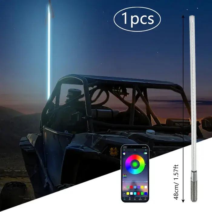 1 pièces RGB Led fouet lumière Led voiture