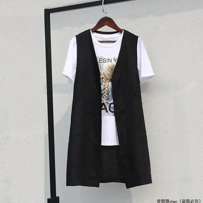 Gilet monochrome femme à col en V, style décontracté et chic pour printemps été et sorties quotidiennes