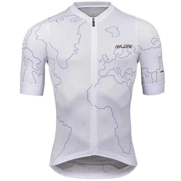 Raudax hommes été à manches courtes Maillot de cyclisme Protection UV Ropa Ciclismo course vêtements de vélo chemises