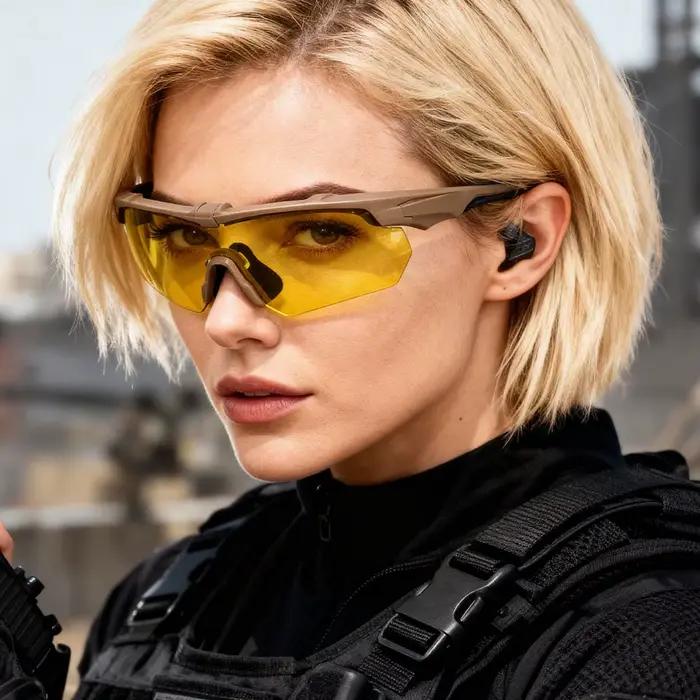 New Outdoor Military 2.0MM Tactical Goggles Windproof Dustproof CS Shooting UV40