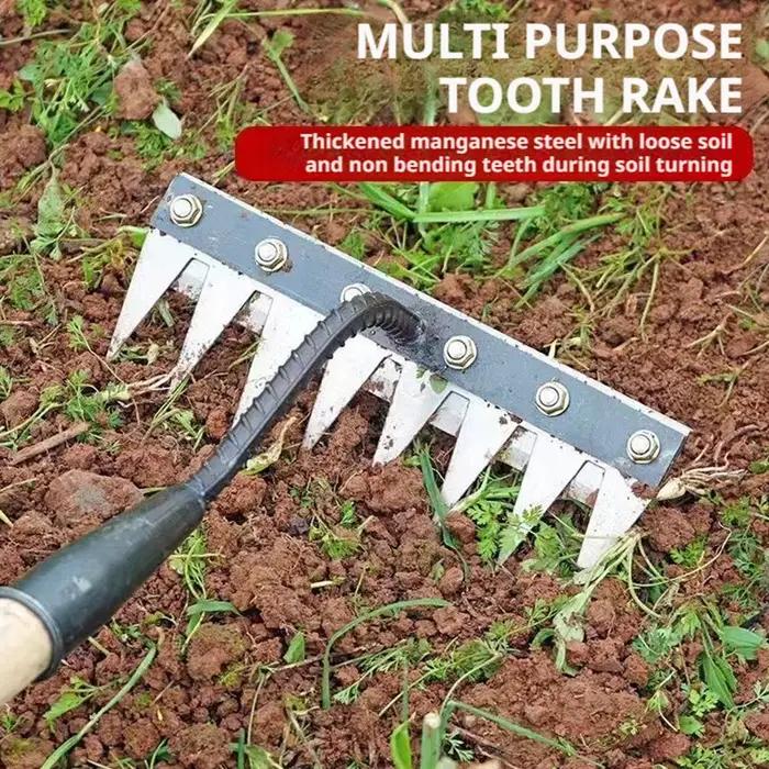 Houe de jardin 5/6/7/8, outil de désherbage, creuser des légumes sauvages, désherbage, ameublissement du sol, outils agricoles, accessoires de râteau Menggang