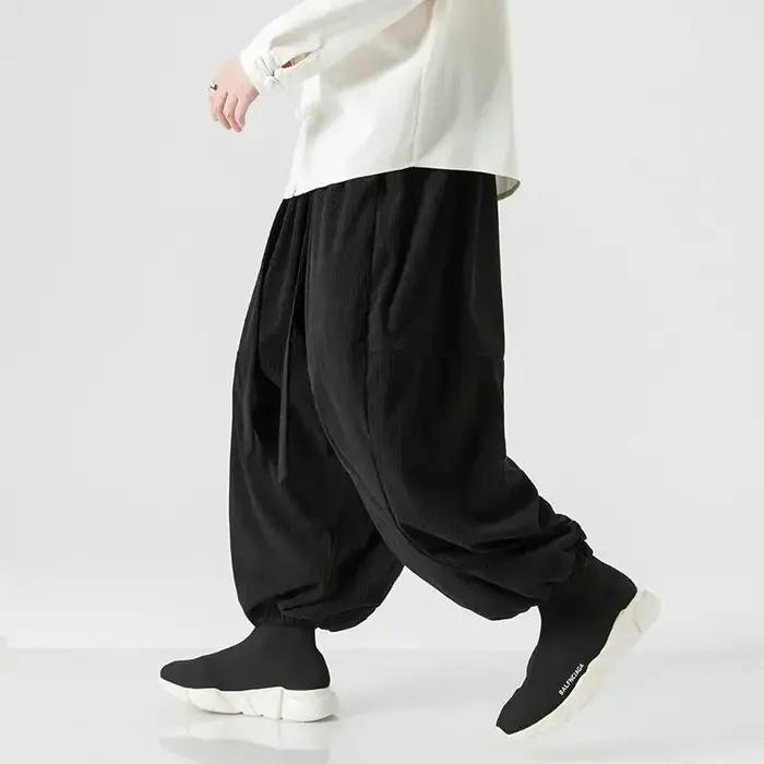 Pantalon oversize streetwear élastique large chasse homme femme automne couleur camouflage
