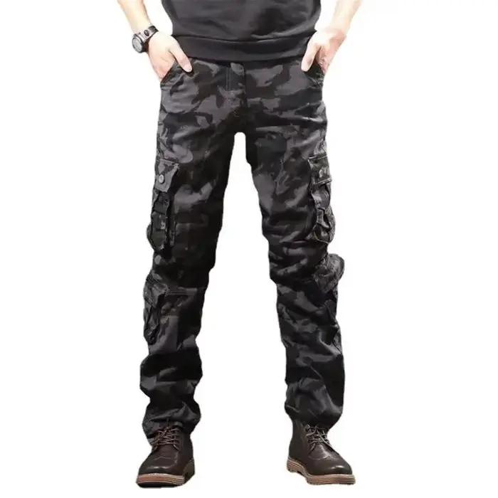 Pantalon de travail chasse homme multi-poches résistant loose outdoor grande taille protection