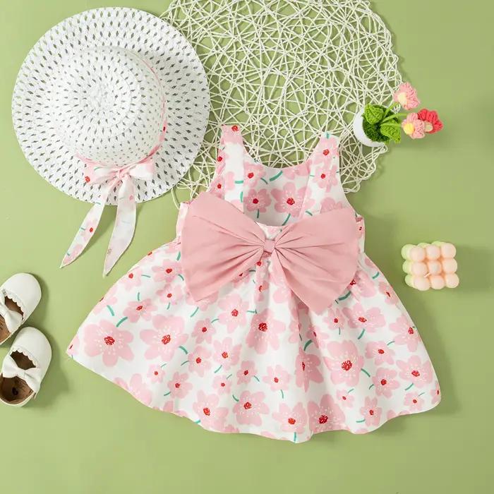 Robe florale pour petites filles de 0 à 2 ans