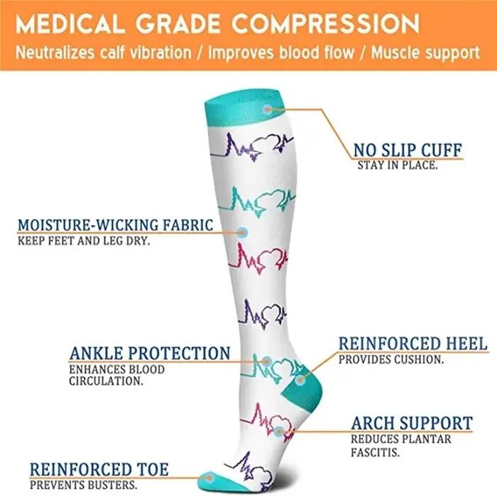 Chaussettes de compression chasse pour varices et œdème - Soutien circulatoire professionnel unisexe