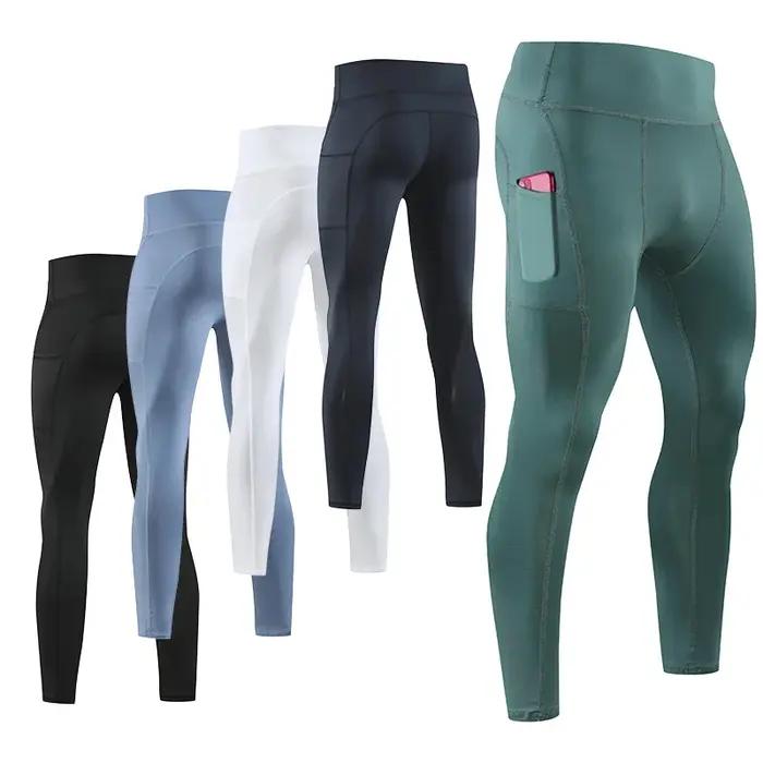 Gym hommes Fitness course pantalons de Sport athlétisme Leggings serrés Joggings maigre Yoga Compres