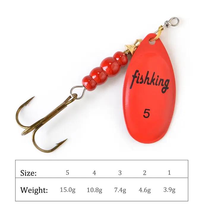 NGB leurre de pêche Spinner appât 3.9g 4.6g 7.4g 10.8g 15g Spinner cuillère leurre brochet métal ave