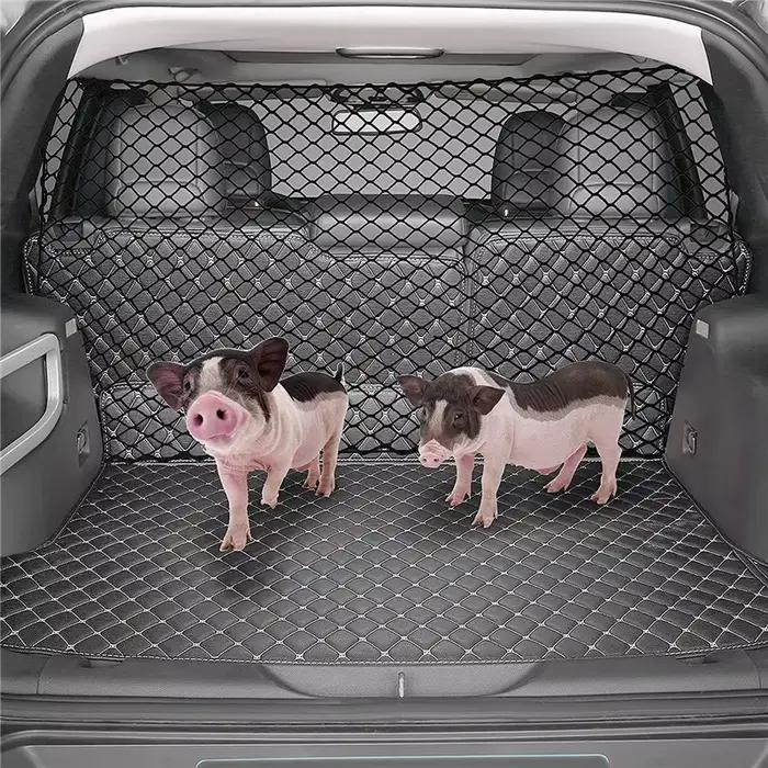 Barrière de transport pour chien, barrière de coffre pour chiens, accessoires de voyage, filet de Protection pour chien, porte-animaux de voiture pour hayon SUV, filet de sécurité en maille