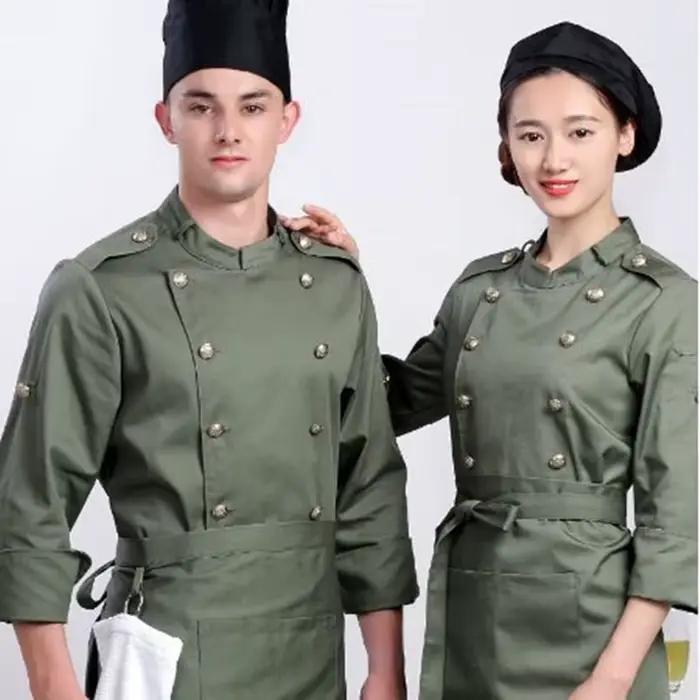 Veste de chef FW PNYS en coton polyester pour hommes service alimentaire occassions spéciales