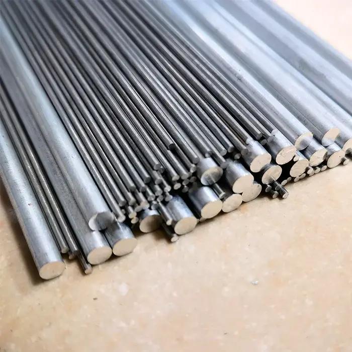 Tige solide en aluminium Φ 1-8mm de diamètre 300mm de longueur, 5 pièces de haute qualité, barre ron