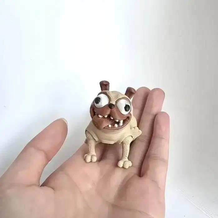 Statue de chien imprimée en 3D