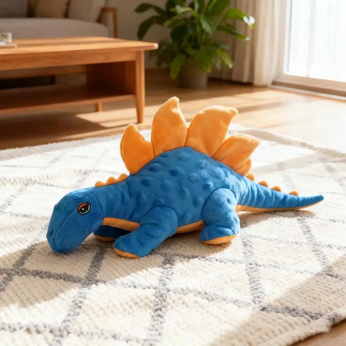 Jouet en peluche couineur Stegosaurus pour chien