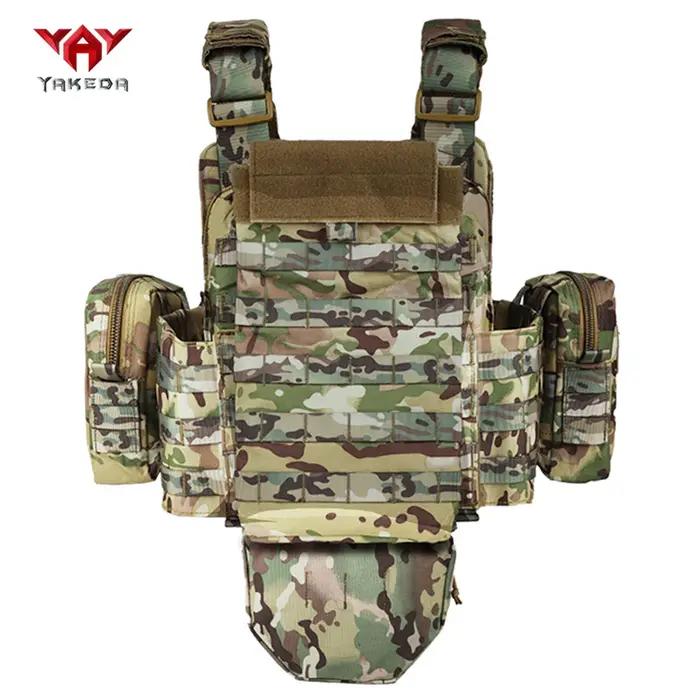 Gilet de chasse modulaire multifonctionnel YAKEDA avec bretelles réglables et amovibles pour hommes activités plein air et chasse occasions spéciales