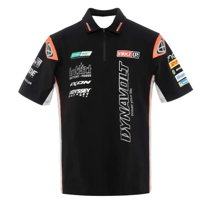 Polos d'équipe avec impression de logo et design personnalisé, vêtements de sport, polo moto, t-shir