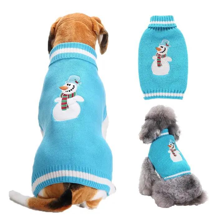 Pull de Noël pour petits chiens – Vêtements tricotés pour animaux de compagnie du Père