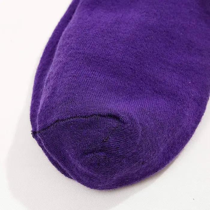 Chaussettes crew homme et femme thème Halloween noir et violet respirantes confortables - 2/4/5/10 paires
