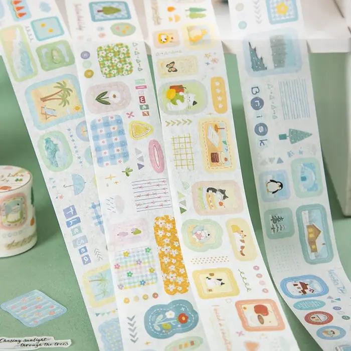 Ruban adhésif décoratif Journal GO 4cmx2m Quatre Saisons pour Collage