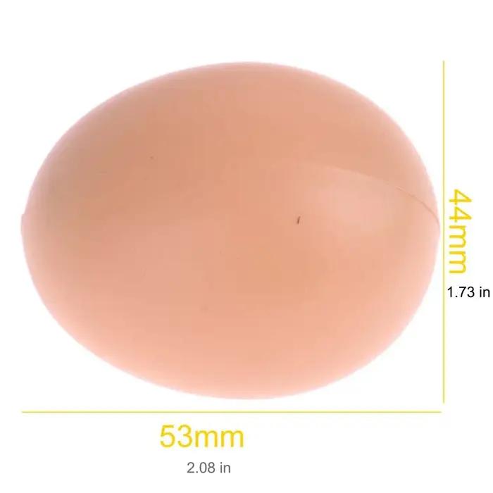 6/12 PIÈCES Œufs d'incubation de poule de Pâques, fausse reproduction de volailles, œufs artificiels en plastique, œufs à peindre soi-même, jouets éducatifs