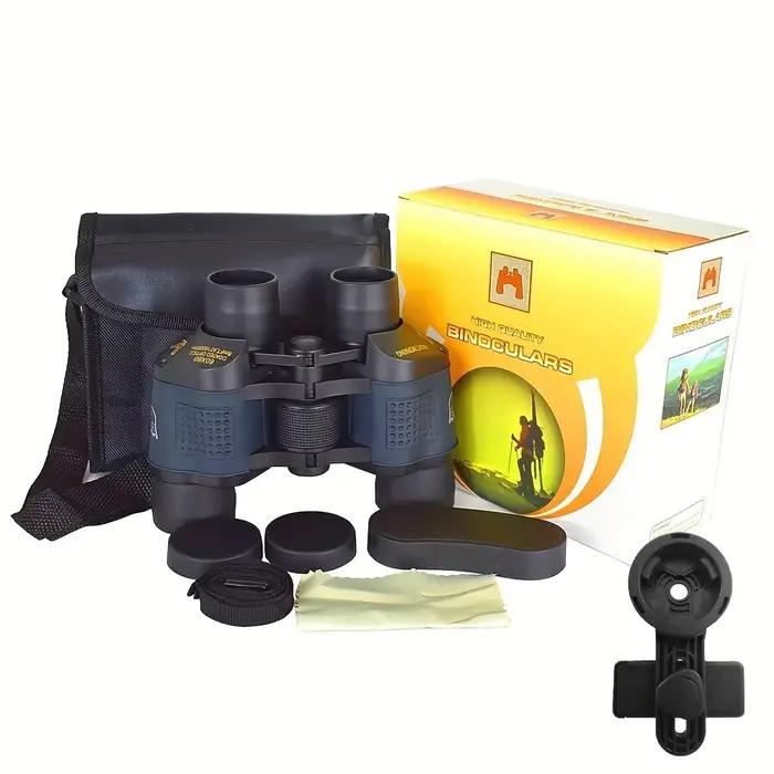 Jumelles professionnelles 80x80 pour chasse longue distance - Vision HD puissante pour observations détaillées
