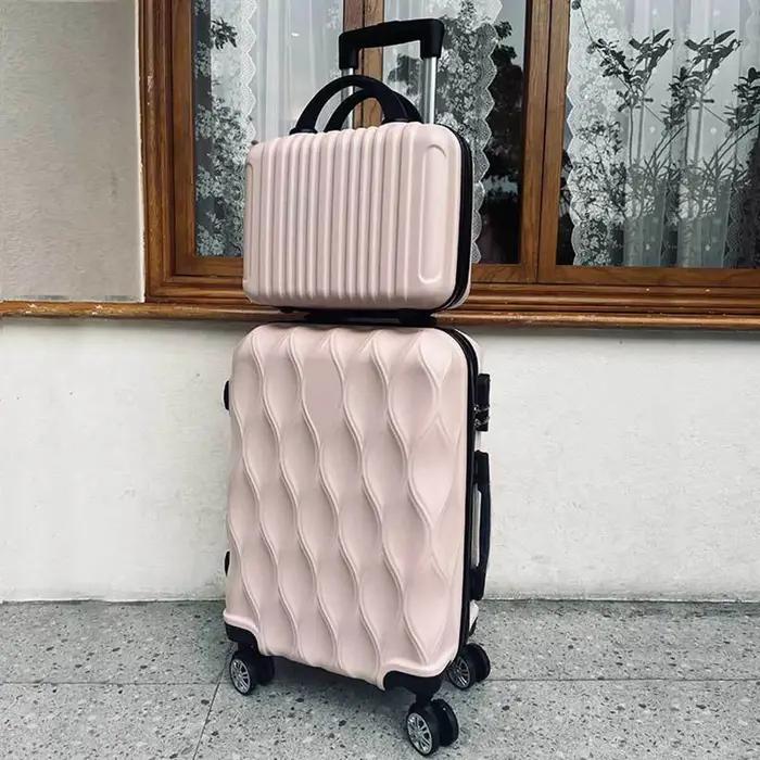 Ensemble de bagages 2 pièces valise cabine 20 pouces petit ensemble de valises portables 14 pouces sac à main valise à roulettes avec roues universelles pour homme femme voyages d'affaires vacances romantiques