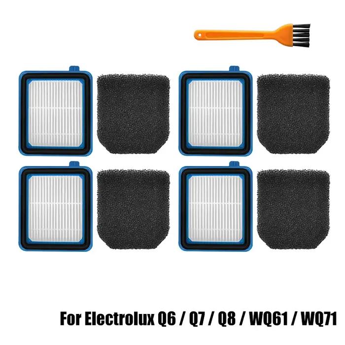 Filtre HEPA pour aspirateur Robot Electrolux Q6 Q7 Q8 WQ61 WQ71 WQ81 W3N5 pièces de filtre HEPA à dépoussiérage fin en ABS plastique avec six couleurs disponibles pour une maison sans poussière
