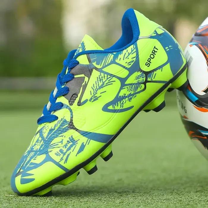 Chaussures de football coordonnantes ultralégères pour hommes et enfants, bottes de football profess