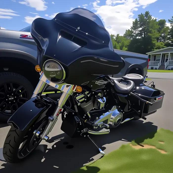 Pour harley-davidson Road Glide & Road King 2009-2025 course arrière deux barres boîte latérale Anti-chute barre de protection pour la sécurité des motos