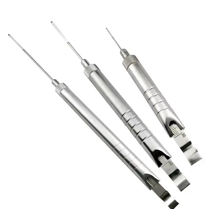 Jauge de profondeur 0mm à 30mm /60mm/40mm/90mm, Instruments chirurgicaux vétérinaires orthopédiques