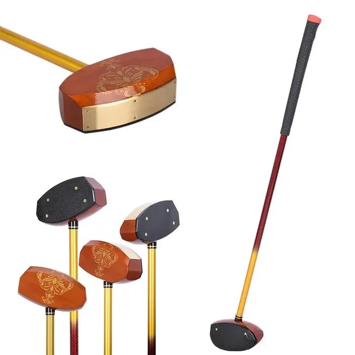 Ensemble de clubs de golf pour hommes et femmes droitiers avec fer plat en érable et têtes de putter en acier