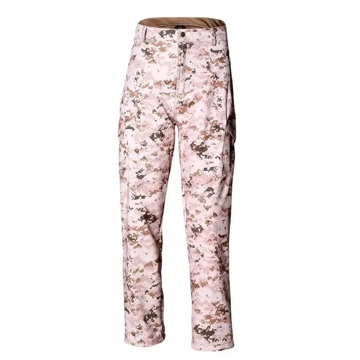 Pantalon chasse TAD shark skin imperméable coupe-vent randonnée escalade camouflage polaire