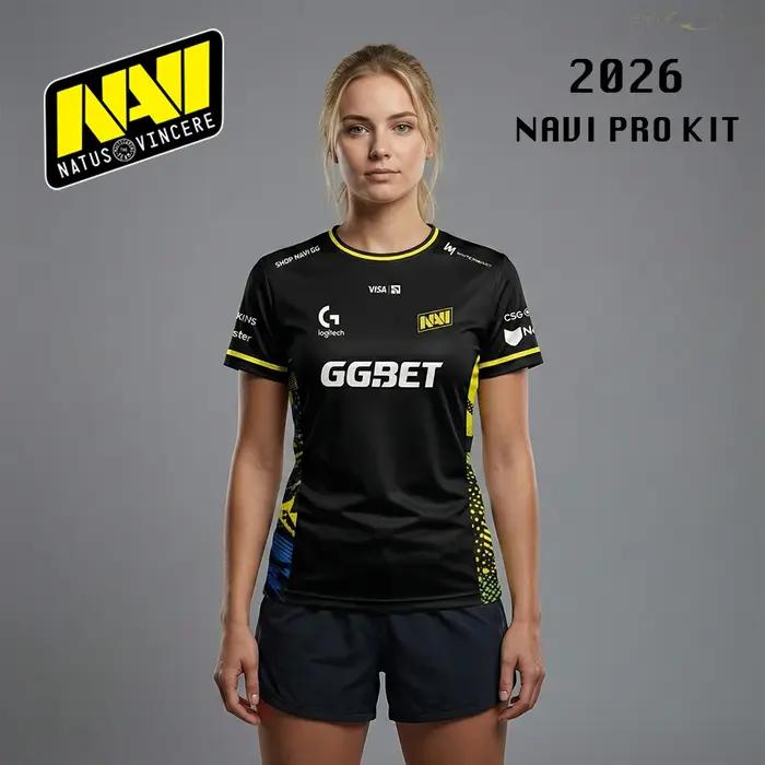 T-shirt de club d'e-sport NAVI 2026, nouveau maillot de jeu CS2 Major, haut respirant à manches cour