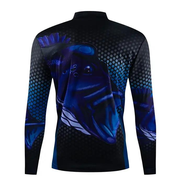 Sweatshirt de course en plein air pour la pêche tissu en maille à séchage rapide vêtement de protection solaire pour moto pour homme femmes occasions spéciales