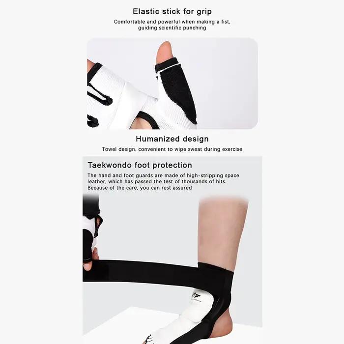 Gants de boxe en cuir pour adulte et enfant, équipement de protection, demi-doigt, arts martiaux, an