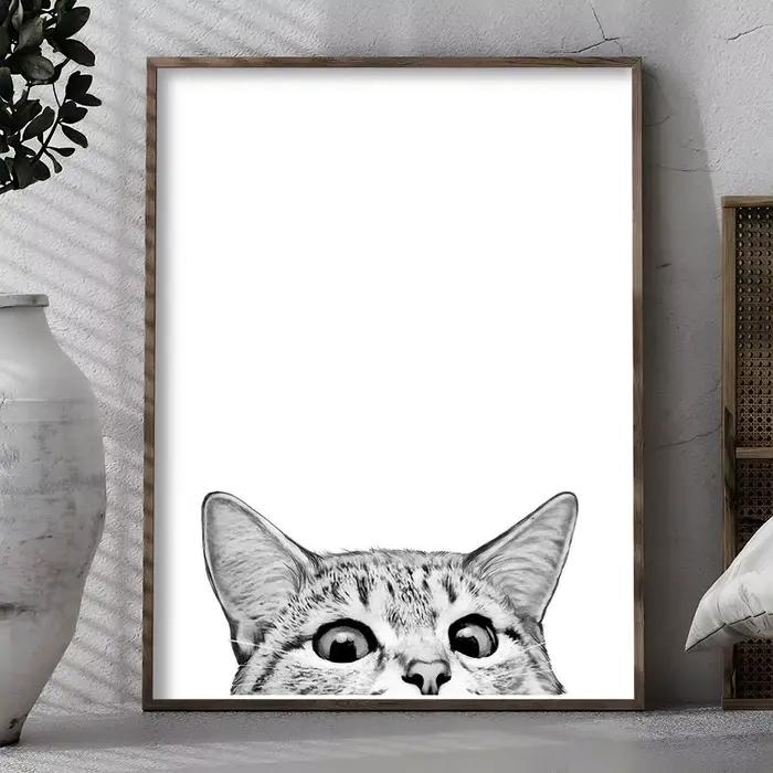 Peinture d'animaux mignons style japonais sur toile impression haute qualité pour décoration maison occasions spéciales