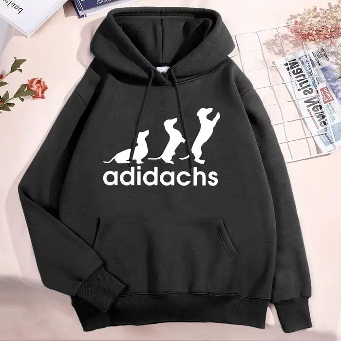 Nouveau teckel chien amant imprimé pull mode femmes hommes sweats à capuche teckel à manches longues