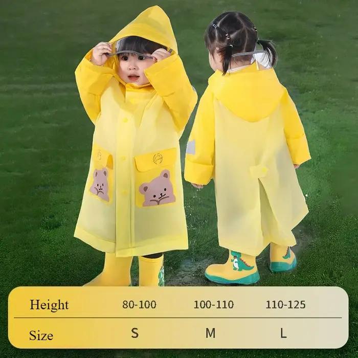 Imperméables pour enfants pour garçons et filles, costumes imperméables pour la maternelle et l'école, imperméable réfléchissant de dessin animé pour enfants, 1 pièce