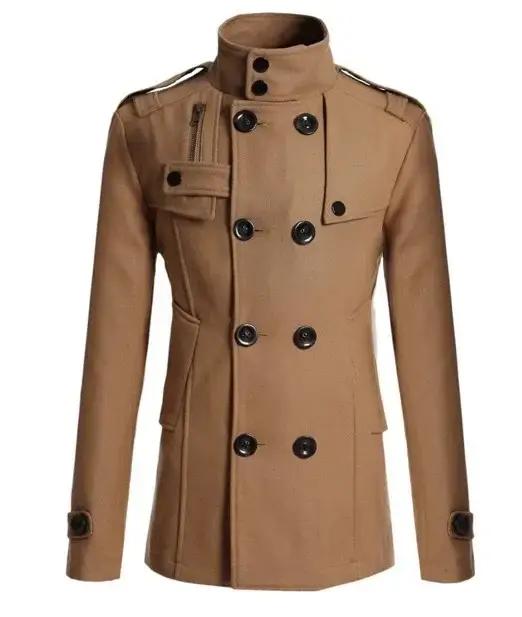 Manteau médiéval pour homme, nouveau manteau en laine pour homme, veste coupe-vent en laine, vêtemen