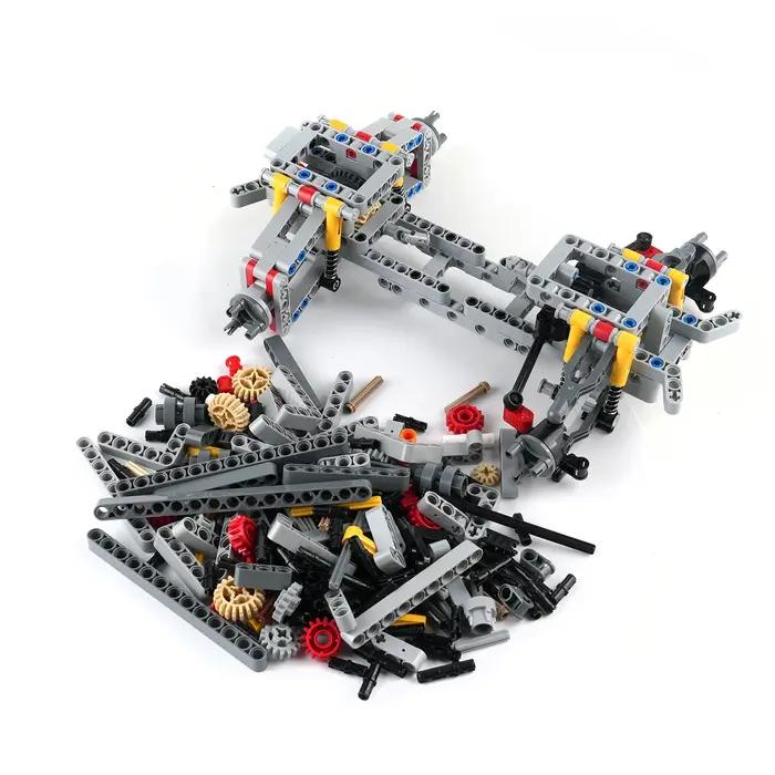 MOC – ensemble de blocs de construction de technologie de châssis de voiture, véhicules à quatre roues motrices, jouets éducatifs de bricolage, modèle de briques, cadeaux pour enfants